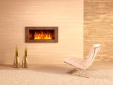 Built-in gas fire with central heating in Somerset home
