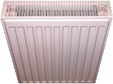 Modern twin-panel central heating radiators combine clean good looks with effective background heating